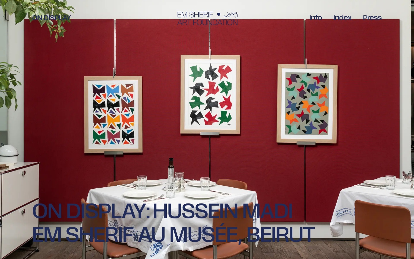 Em Sherif Art Foundation — website by QWERTY